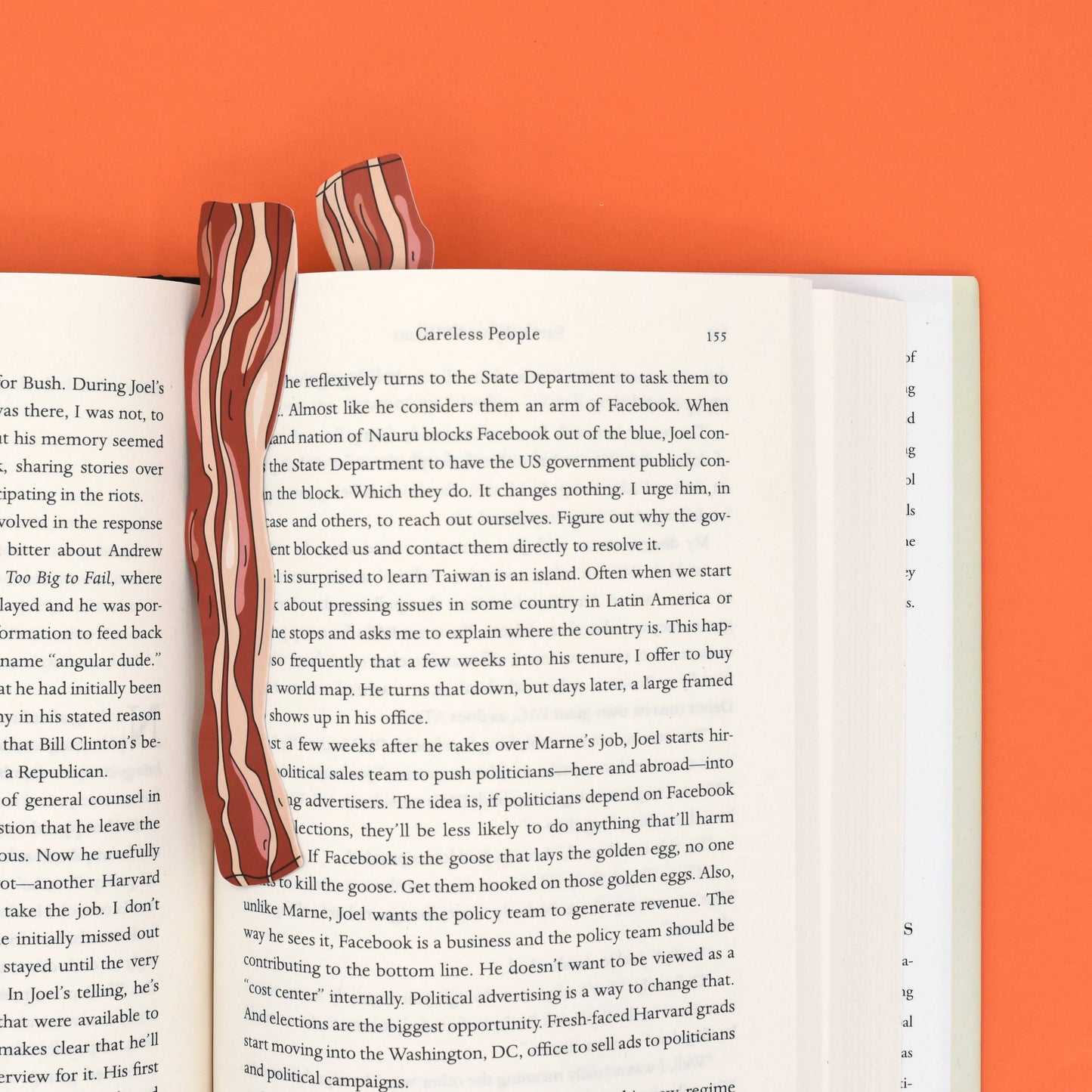 Bacon Die Cut Bookmarks (2-Pack) – Double-Sided