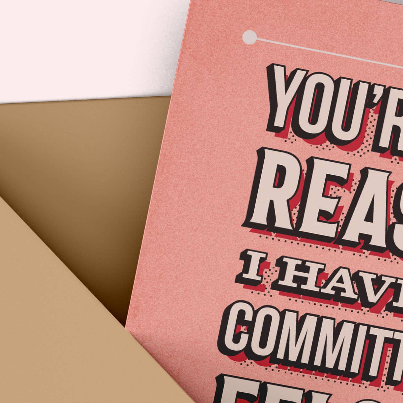 You're the Reason I Haven’t Committed a Felony Friendship Card