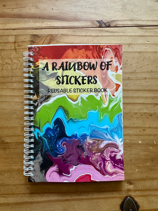 Rainbow Reusable Sticker Book | A5 Sticker Collector Album