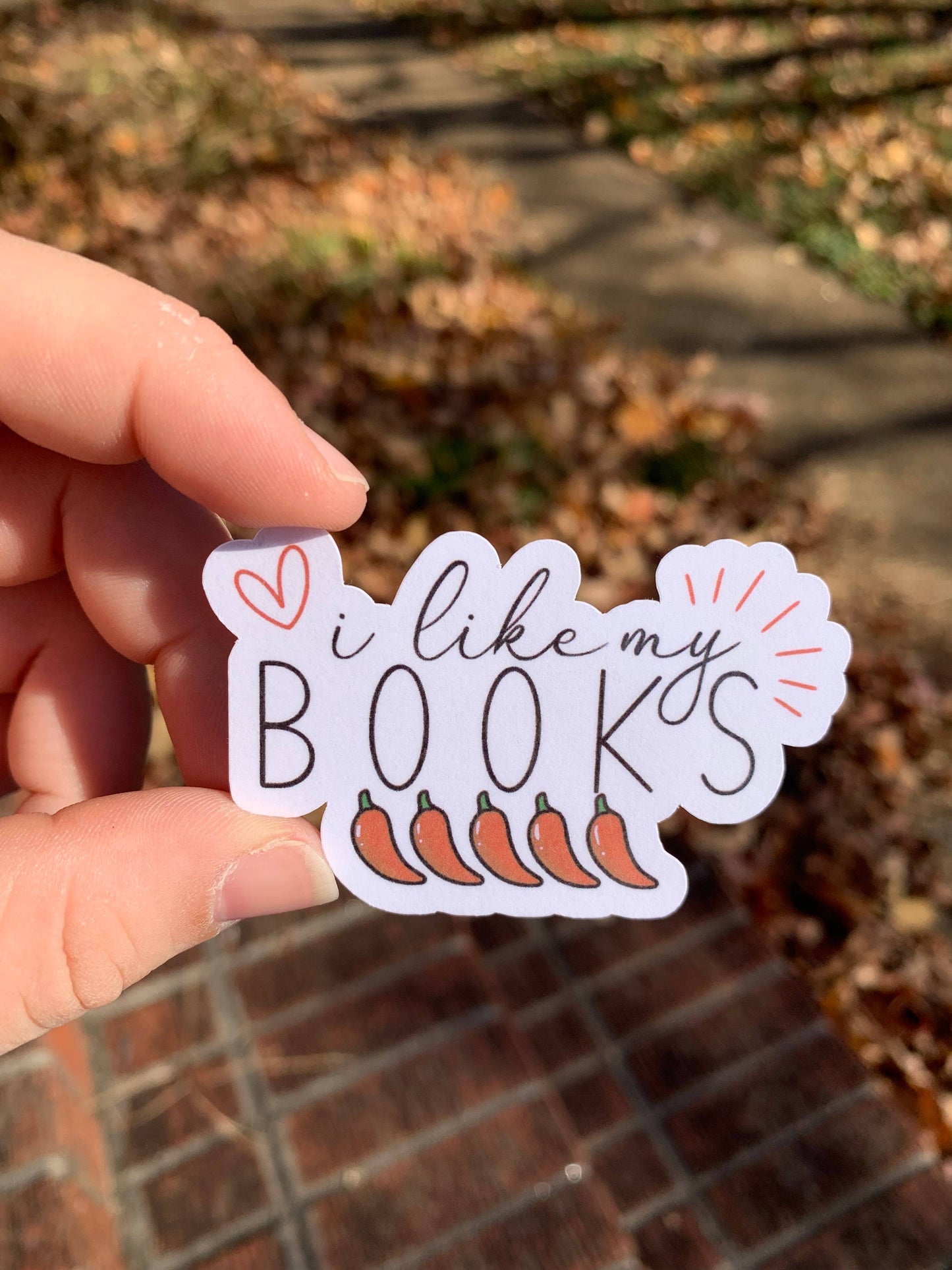 I like My Books Spicy Sticker