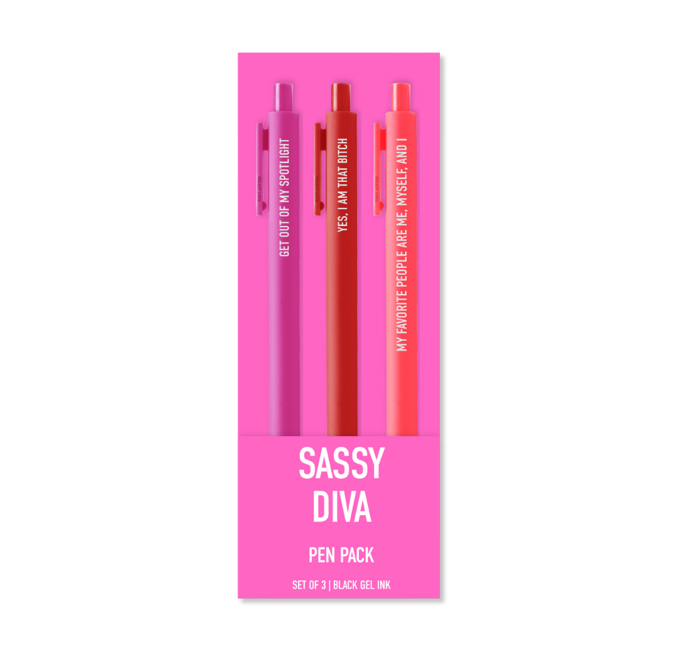 Sassy Diva Pen Pack | Snarky Gel Pens Set of 3