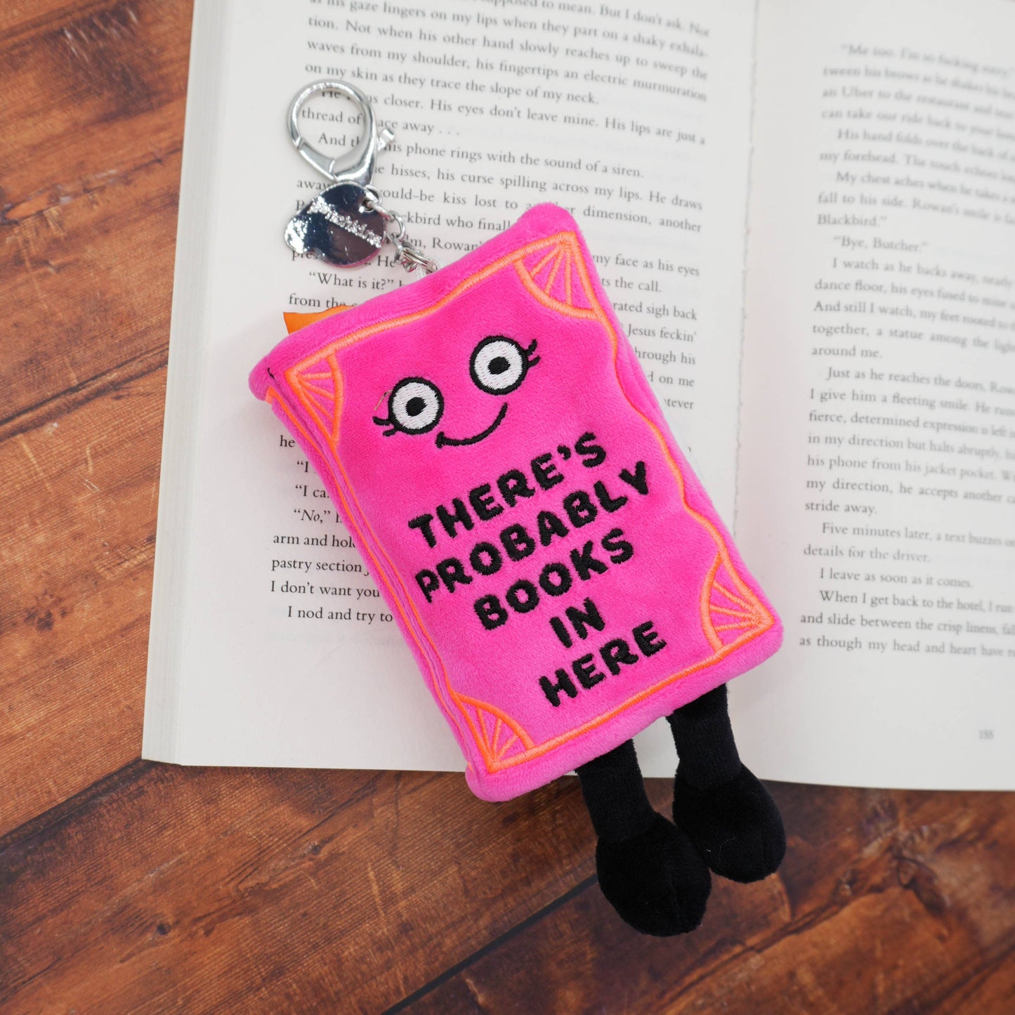 There’s Probably Books In Here – Book Plush Bag Charm