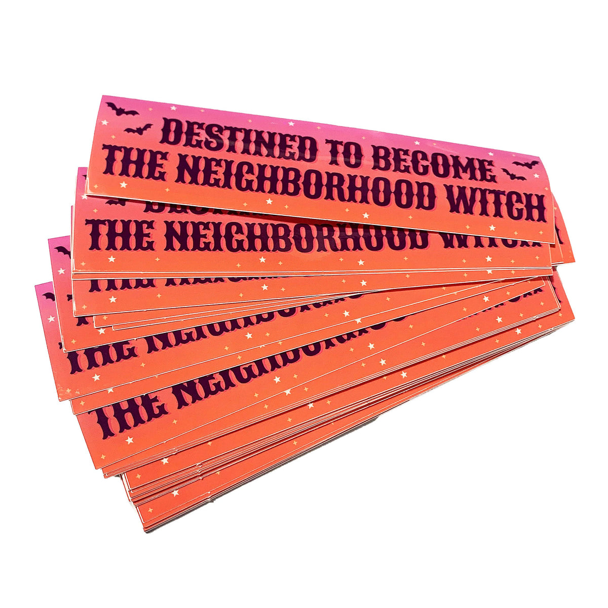 Destined to Become the Neighborhood Witch Sticker | Funny Witchy Vinyl Sticker