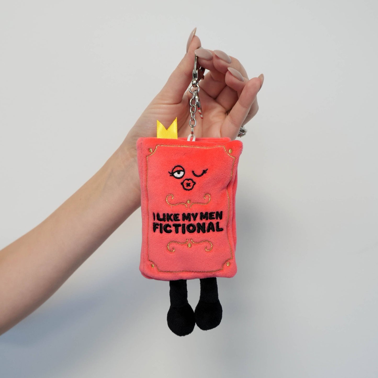 I Like My Men Fictional – Book Plush Bag Charm