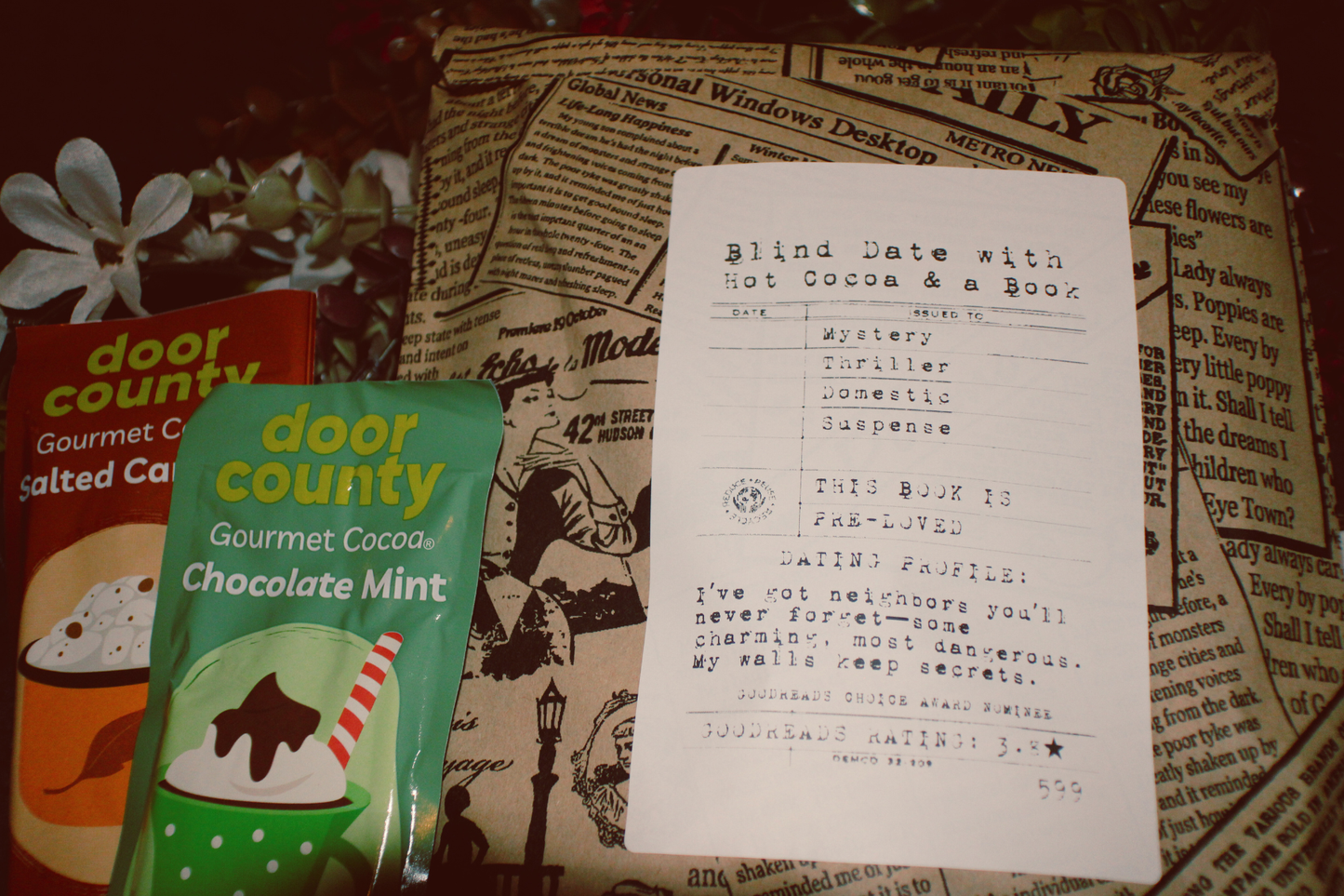 Blind Date with a Book & Hot Cocoa Gift Set