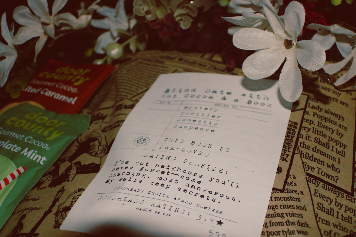 Blind Date with a Book & Hot Cocoa Gift Set