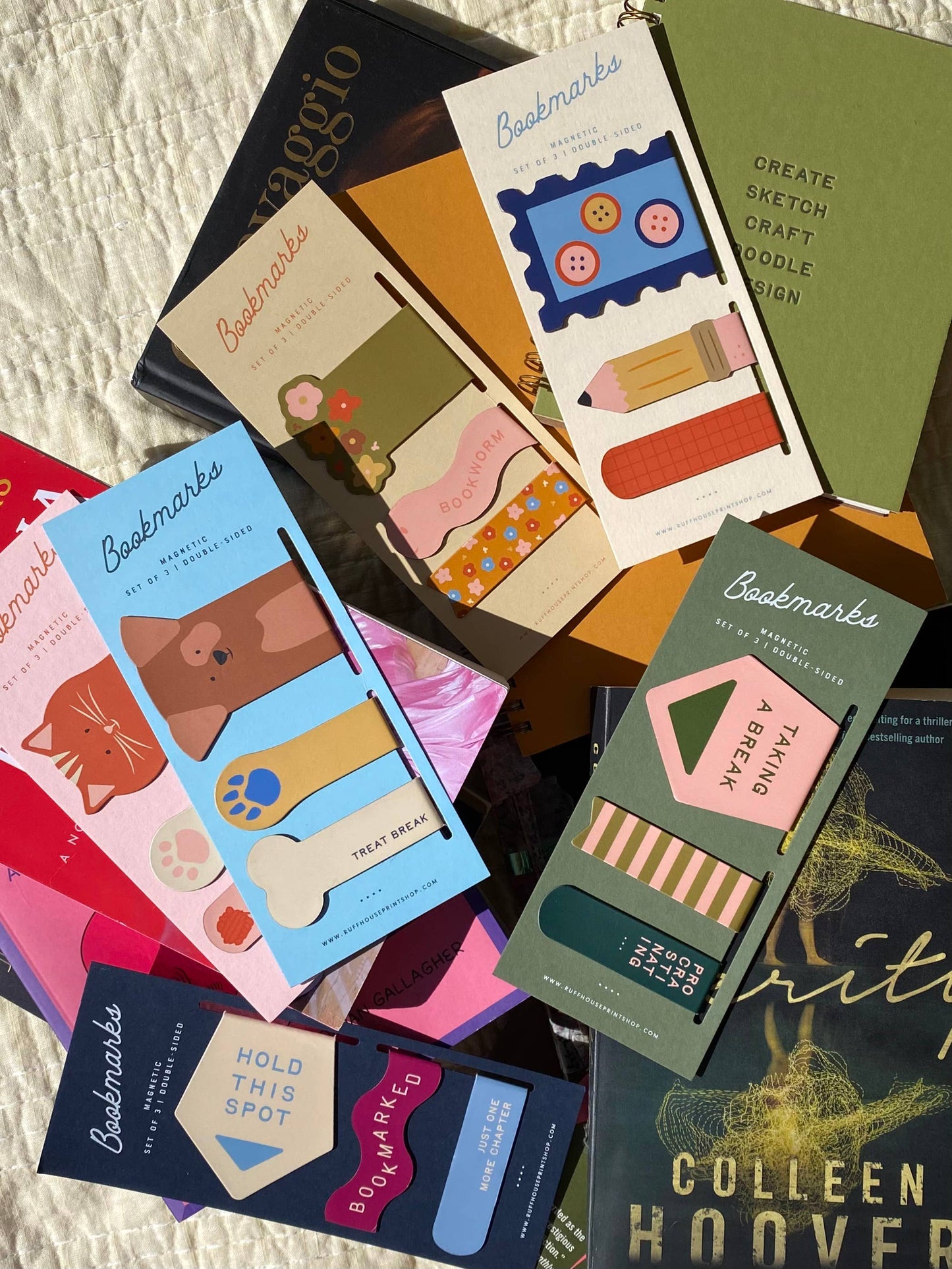 Cat Magnetic Bookmark Set