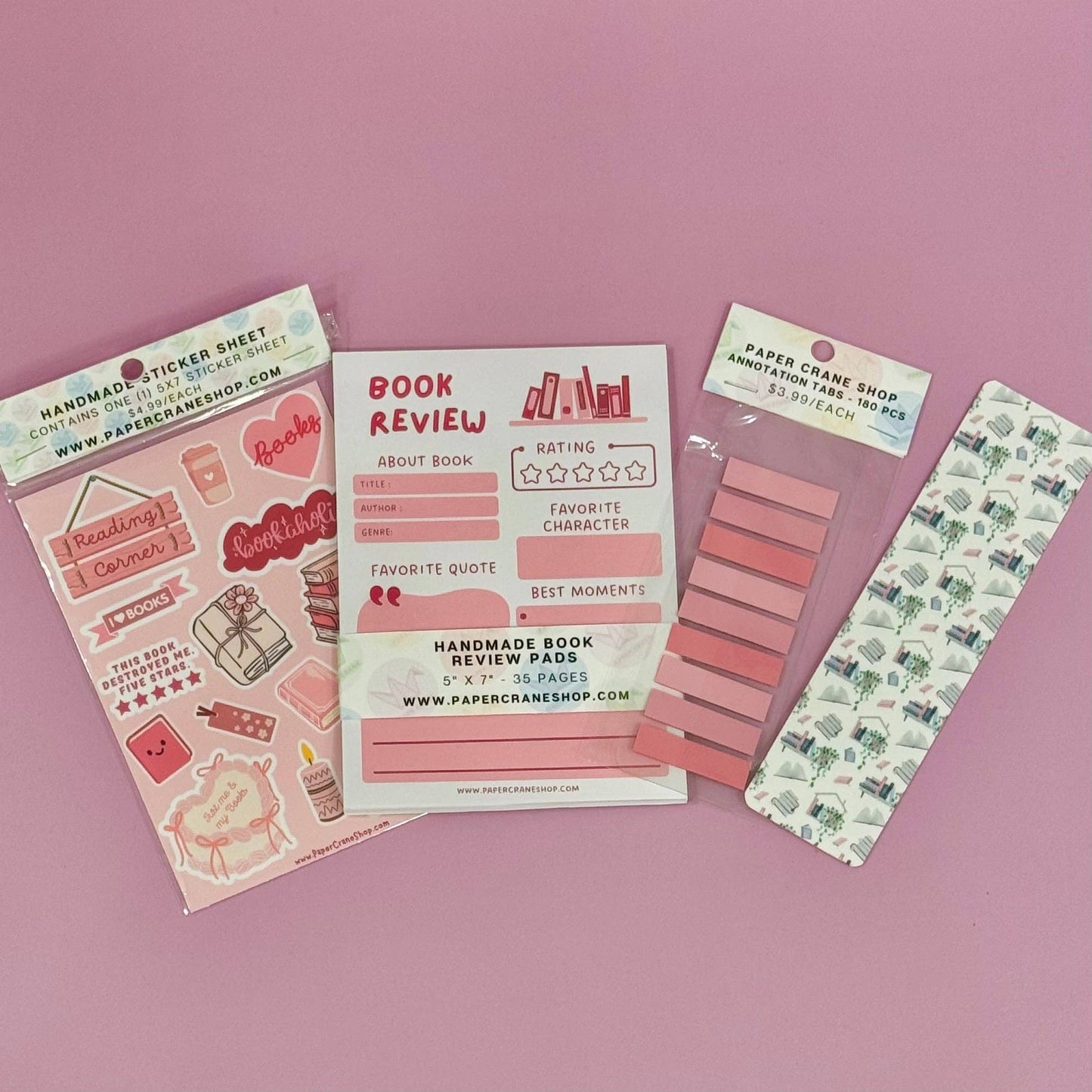 Everything but the Book Bundle - Pink
