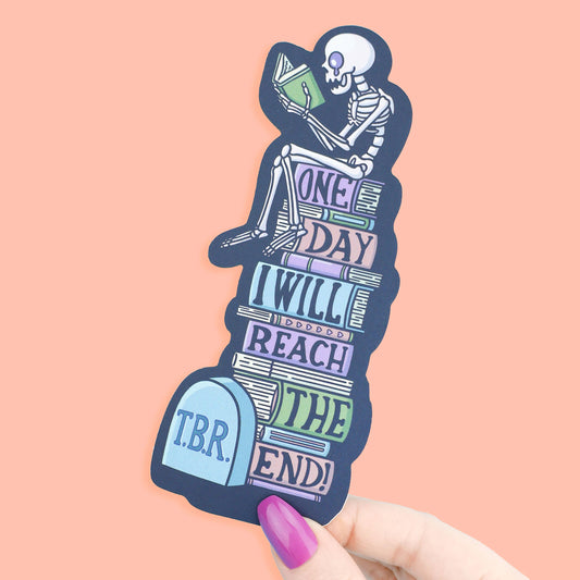 TBR Skeleton Bookmark