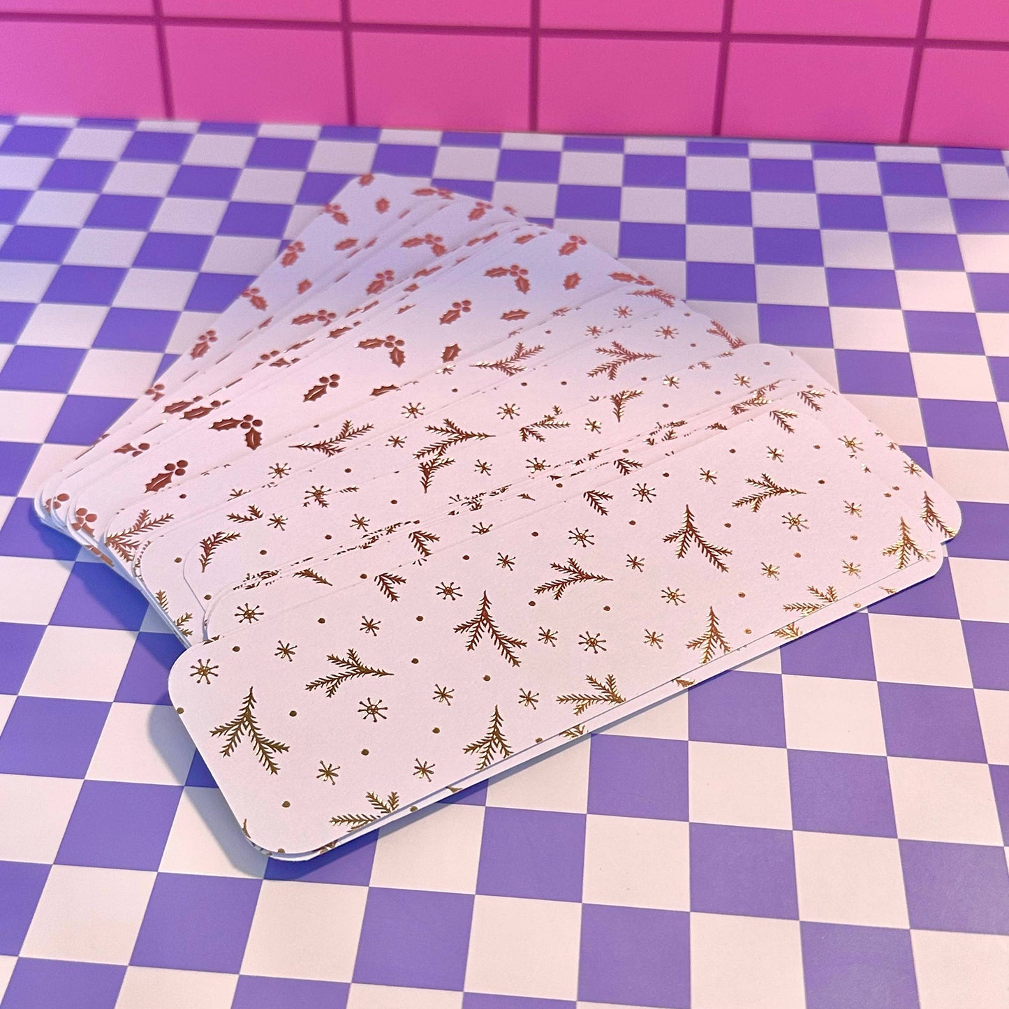 Foiled Christmas Holiday Bookmark