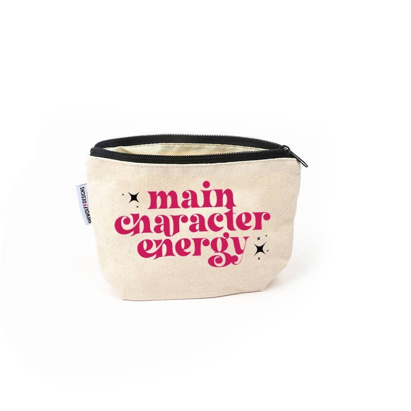 Main Character Energy Tote — Cute Bookish Canvas Bag