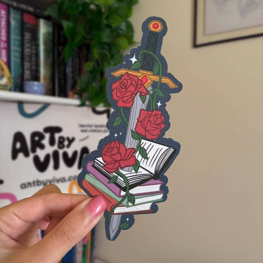 Fantasy Sword Die-Cut Bookmark