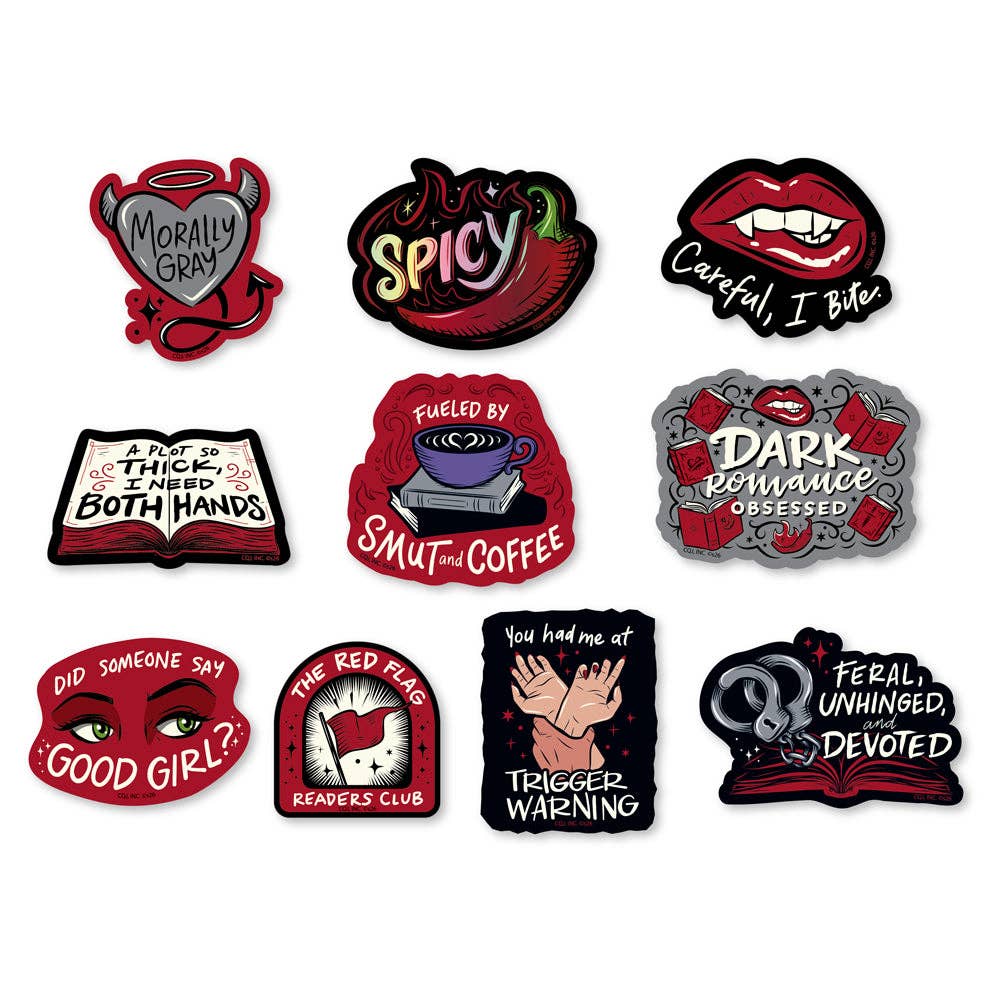 A Little Wicked Decal Pack | Dark Romance Sticker Set of 10