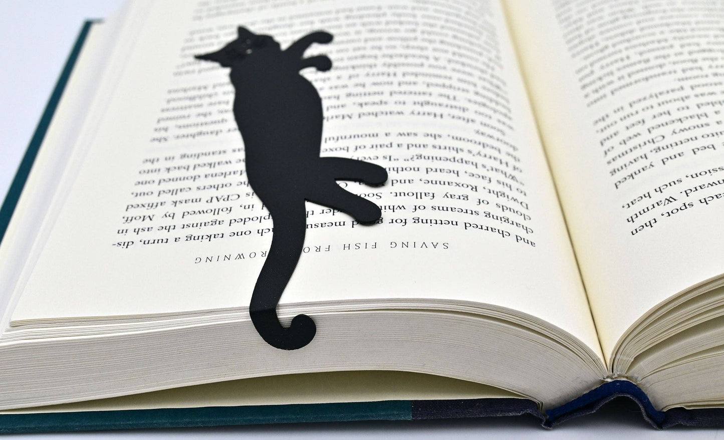 Curious Cat Metal Bookmark