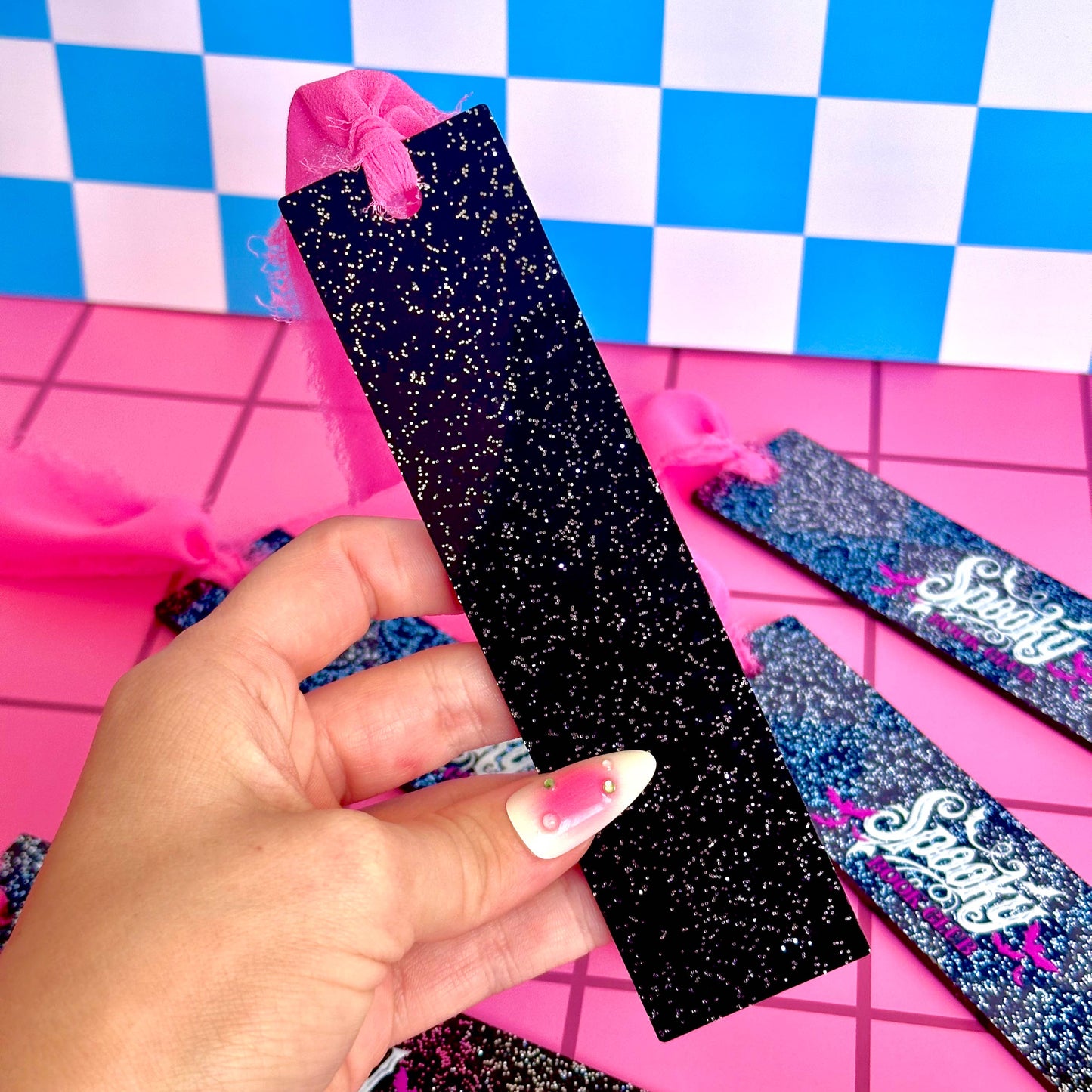 Spooky Book Club Acrylic Bookmark