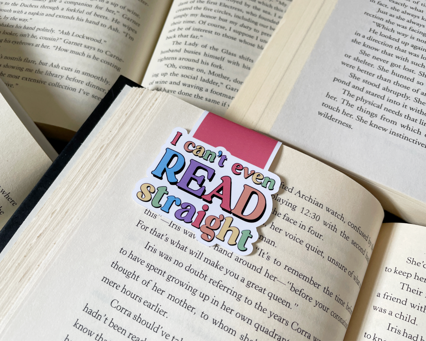 I Can’t Even Read Straight Magnetic Bookmark | LGBTQ+ Pride Bookmark