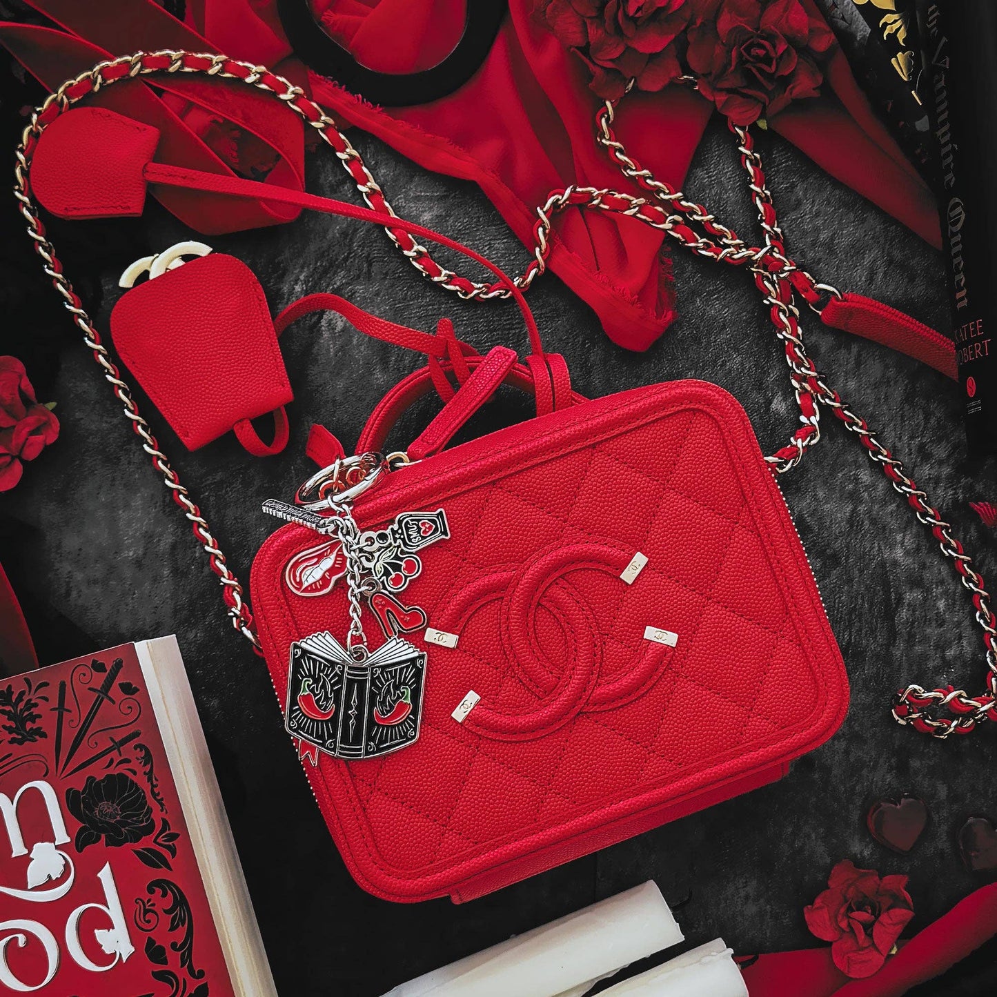 A Little Wicked Bag Charm | Dark Romance Bookish Bag Accessory