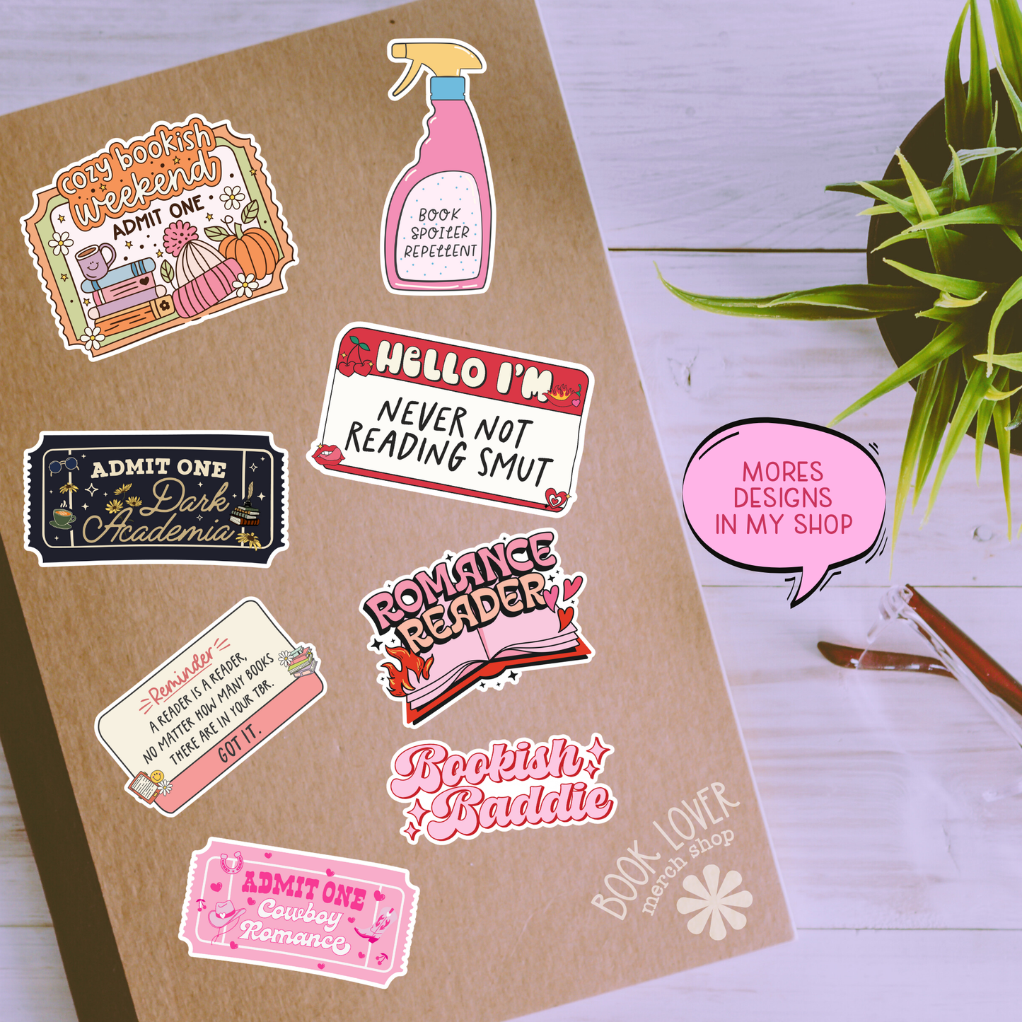 Bookish Potion Infused Sticker