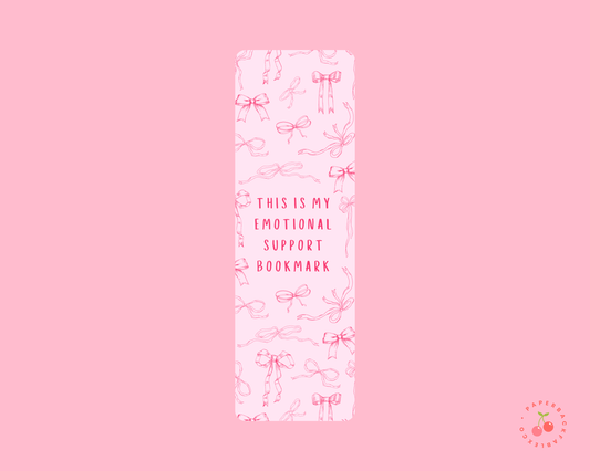 Emotional Support Bookmark