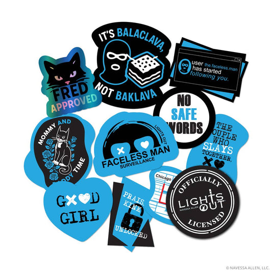 Official Lights Out Sticker Pack (10 Decals)