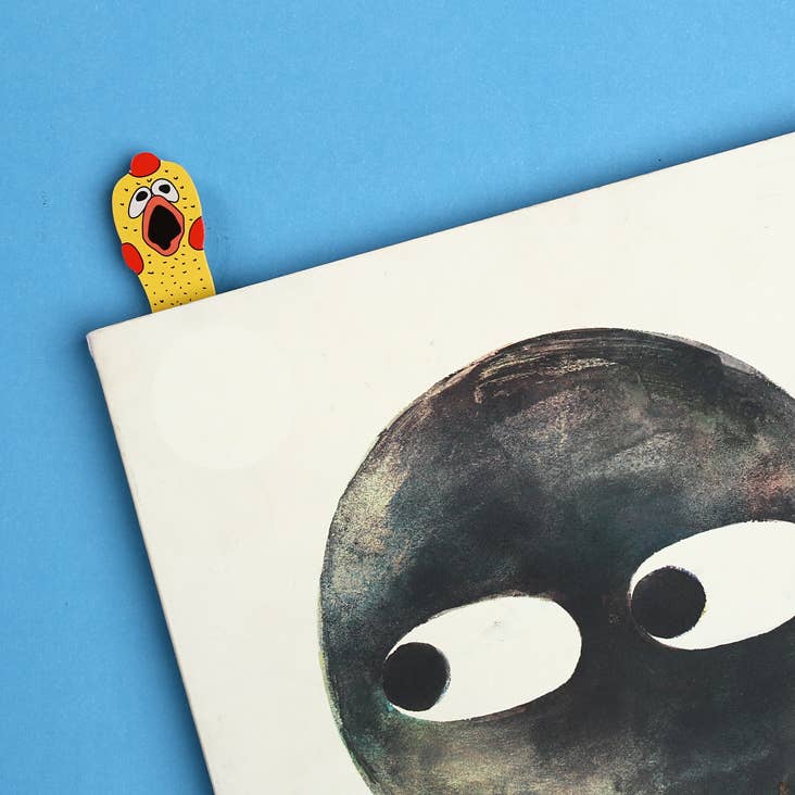 Rubber Chicken Die Cut Bookmark – Double-Sided