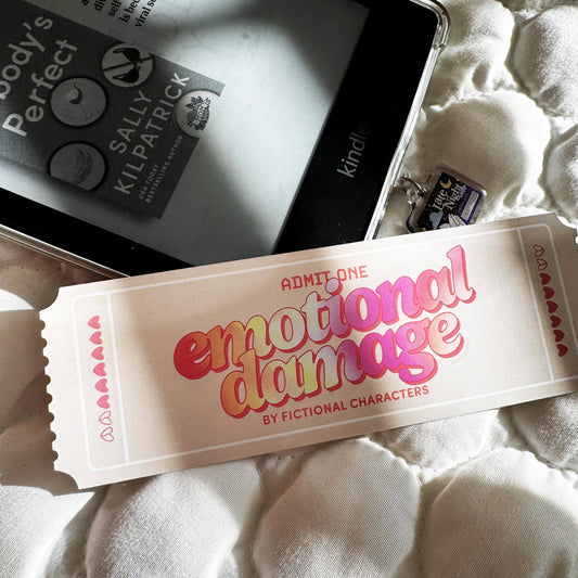 Ticket to Emotional DamagenDie-Cut Bookmark