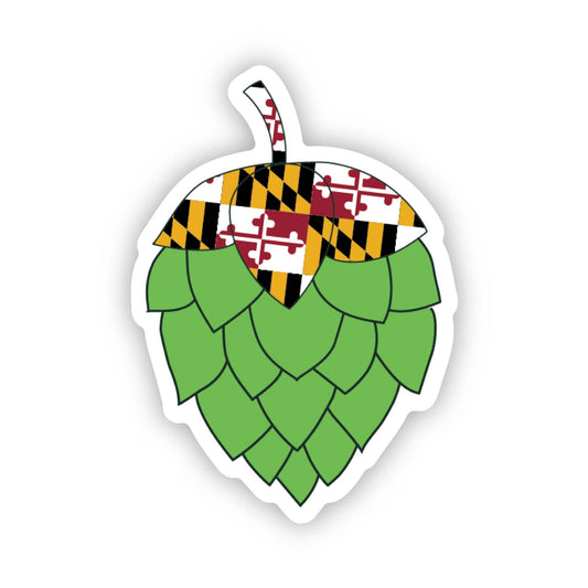 MD Flag Beer Hop Sticker