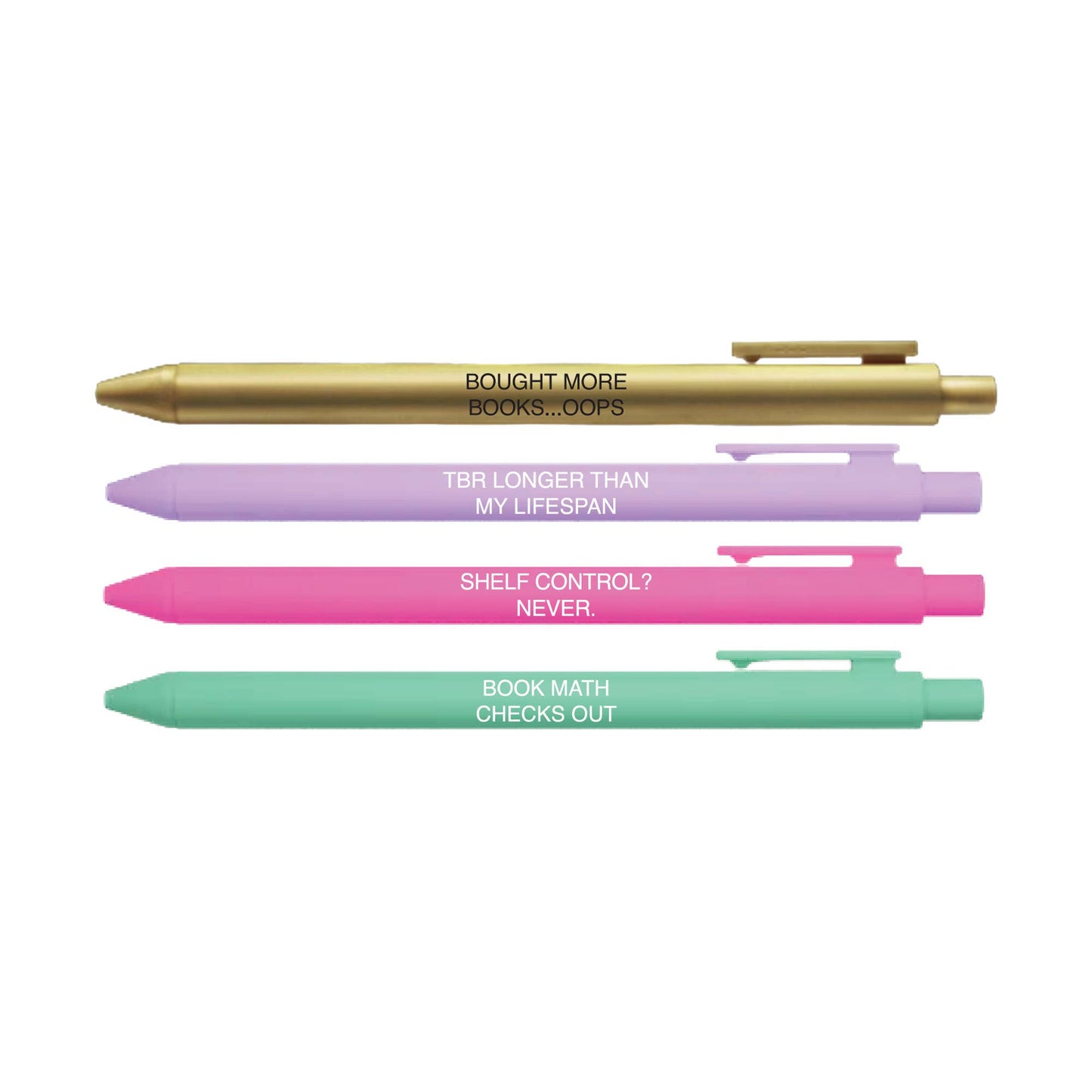 Reader Problems Pen Set | Funny Book Lover Gift