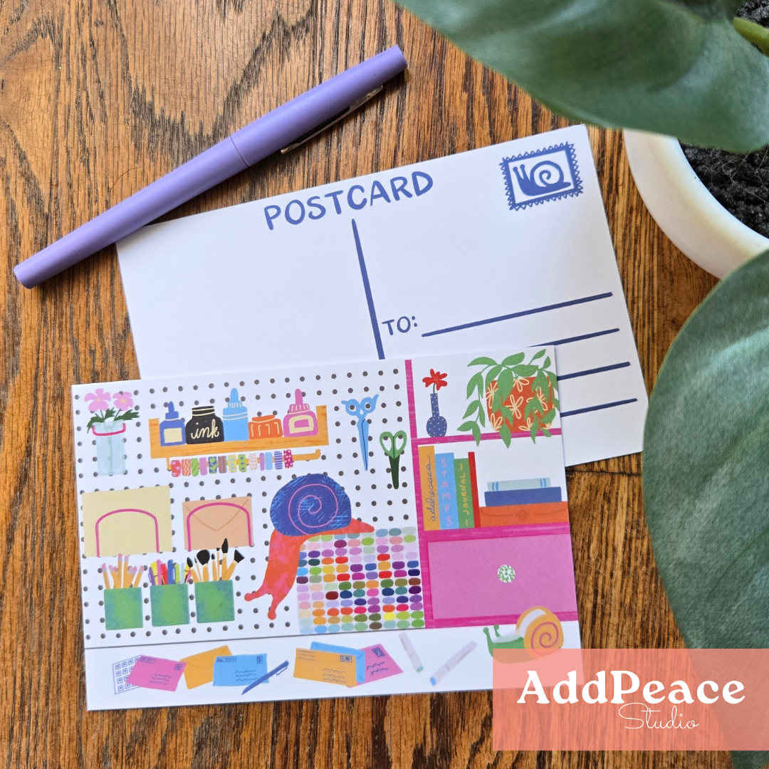 Snail Mail Illustrated Postcard Set | 12 Bookish & Whimsical Postcards