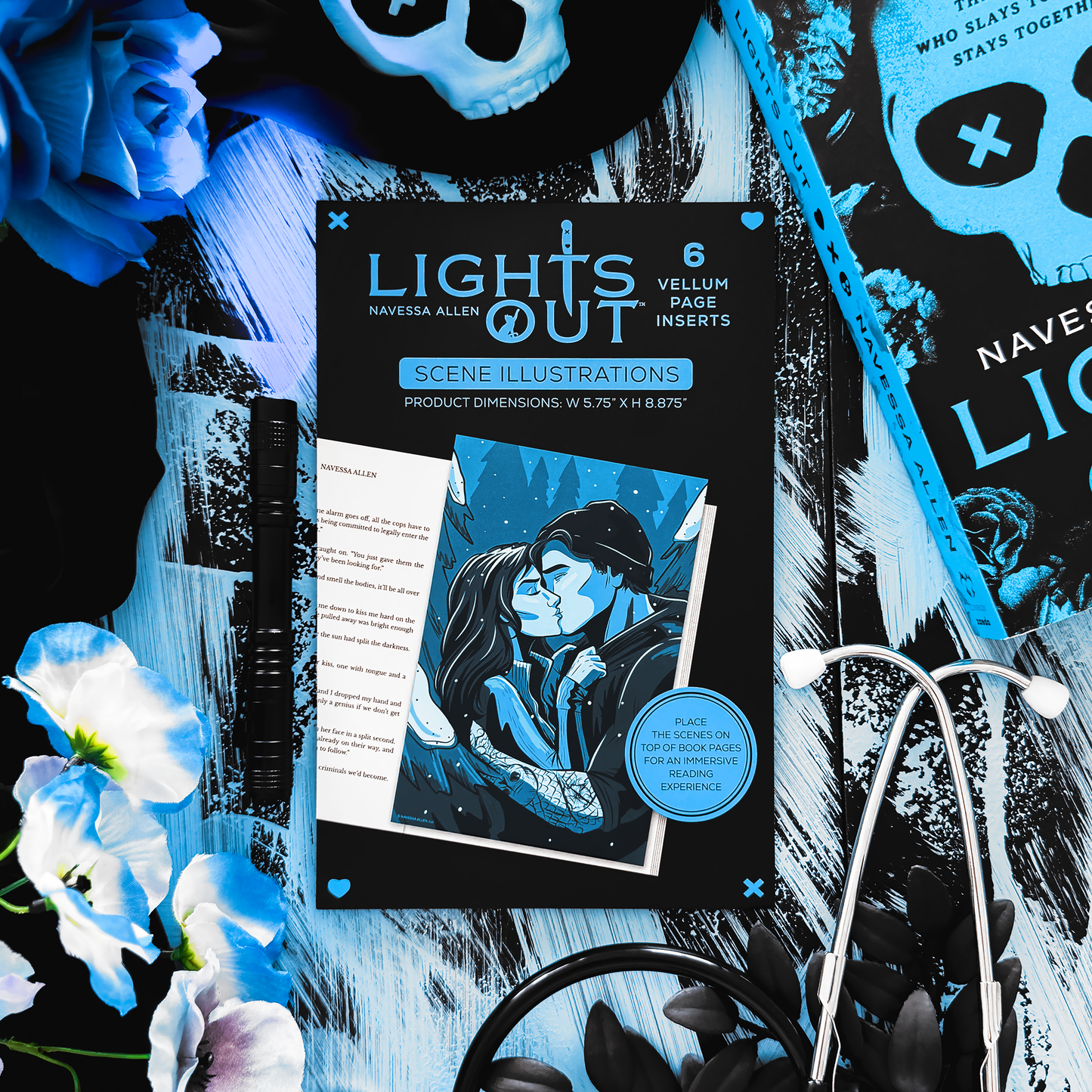 Lights Out Book Scene Illustrations | Officially Licensed 6-Pack