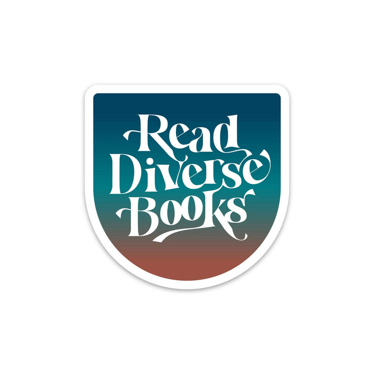Read Diverse Books Sticker | Inclusive Bookish Reader Sticker
