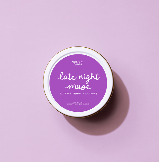 Late Night Muse Candle – Bookish Romance Candle