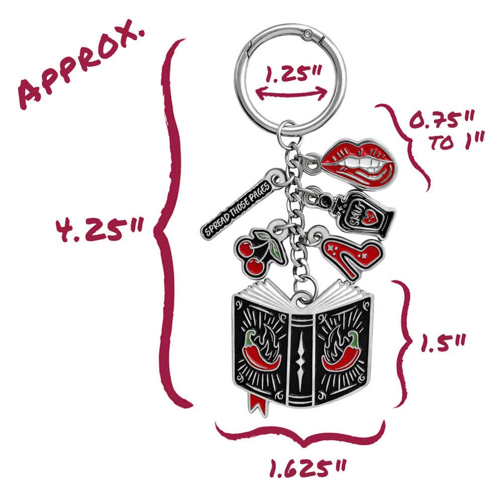 A Little Wicked Bag Charm | Dark Romance Bookish Bag Accessory