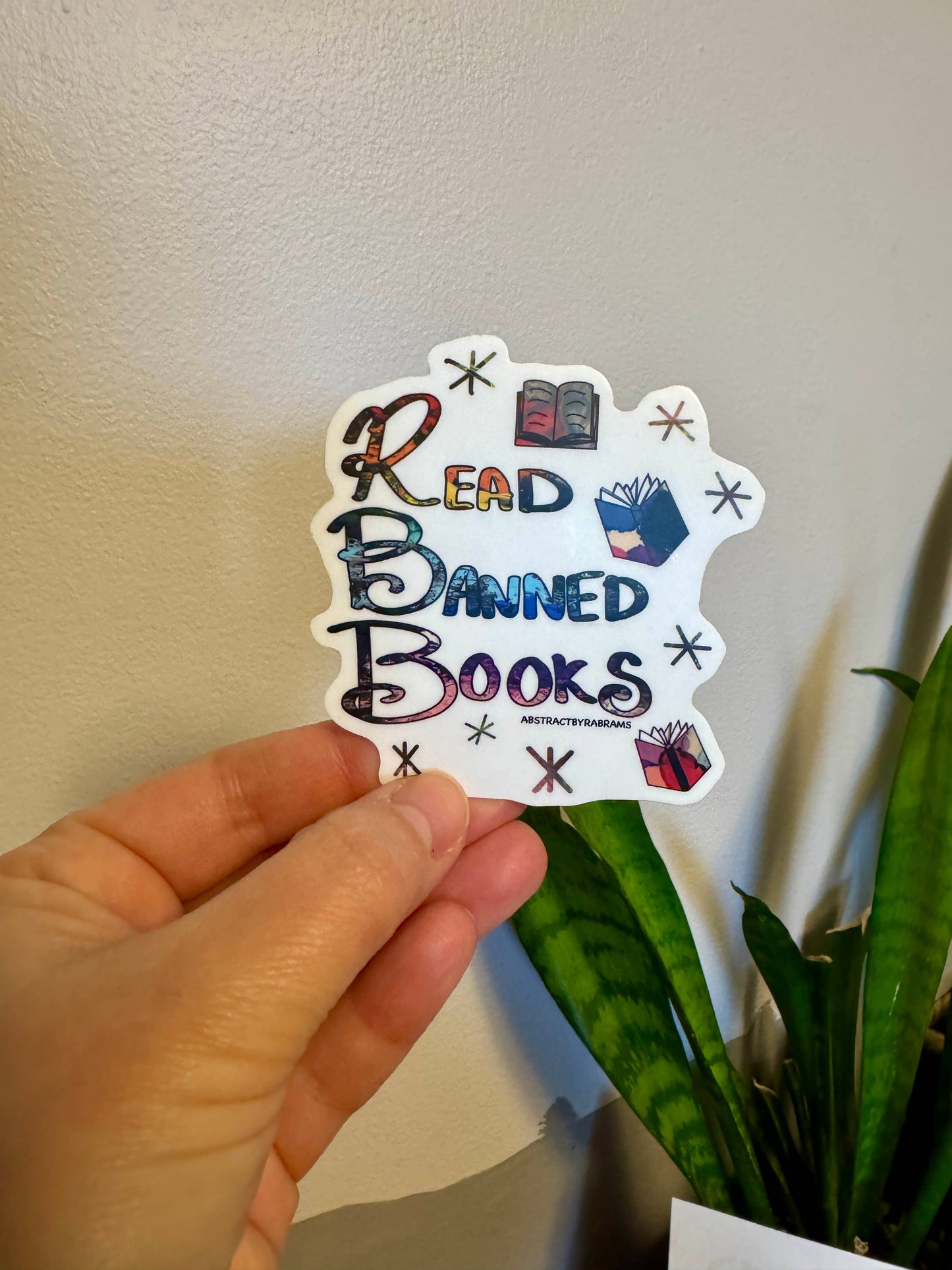 Read Banned Books Vinyl Sticker