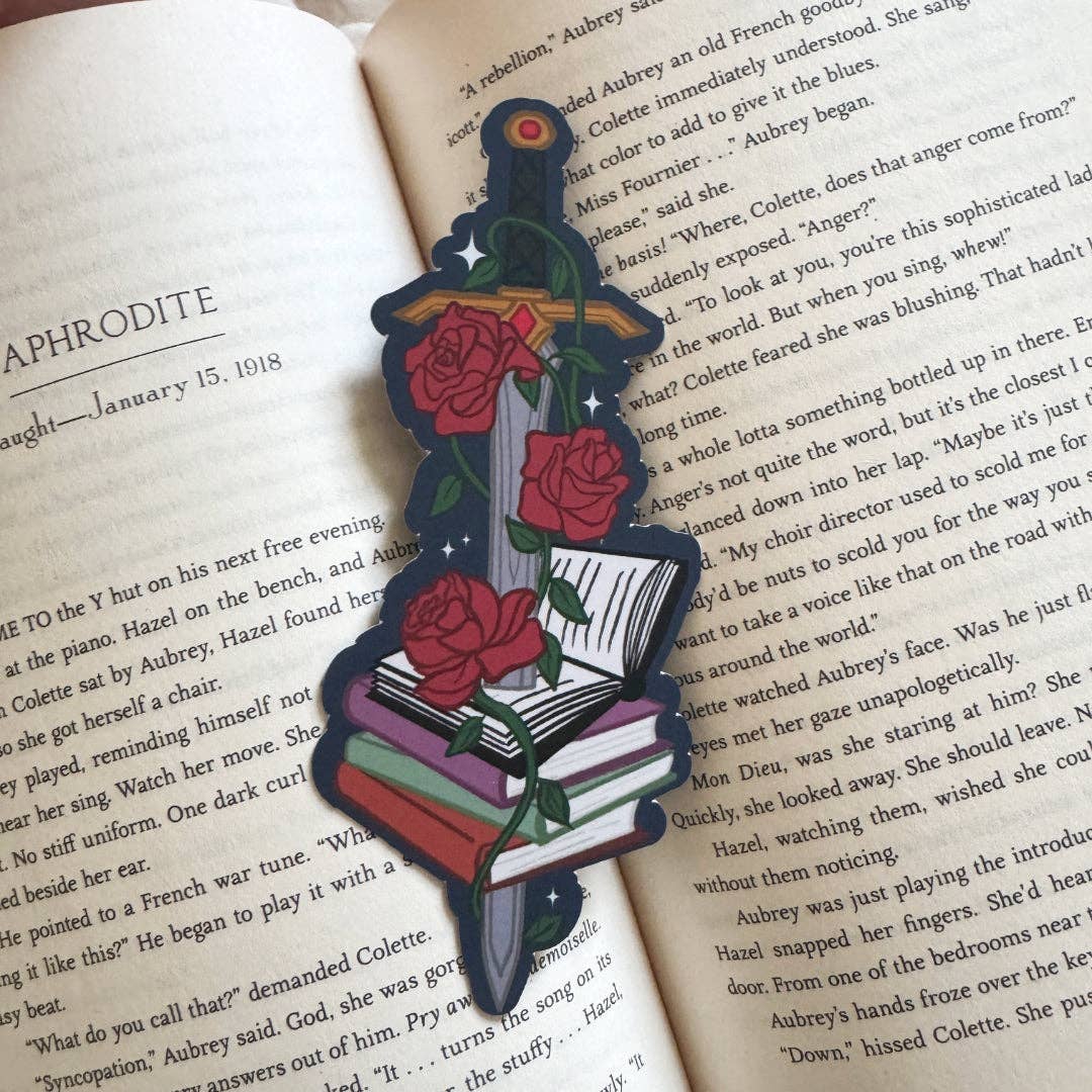 Fantasy Sword Die-Cut Bookmark