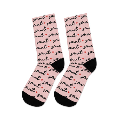 Smut Print Recycled Poly Socks - Fun and Eco-Friendly Everyday Wear