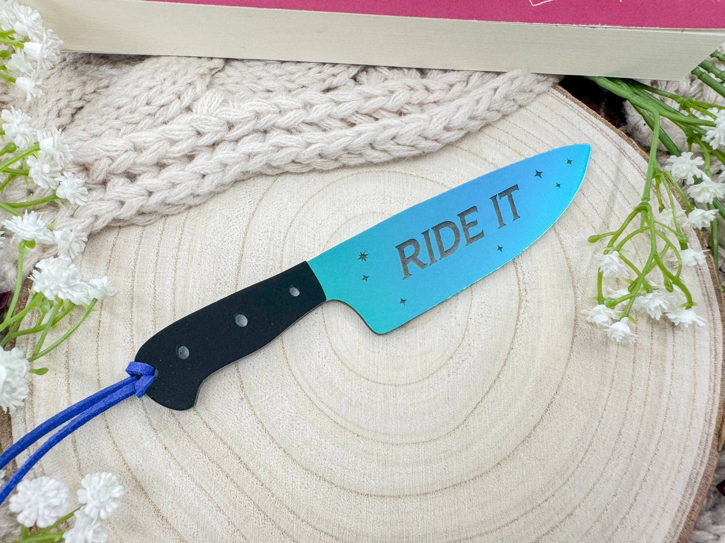 Ride It Knife Bookmark – Acrylic Laser Engraved