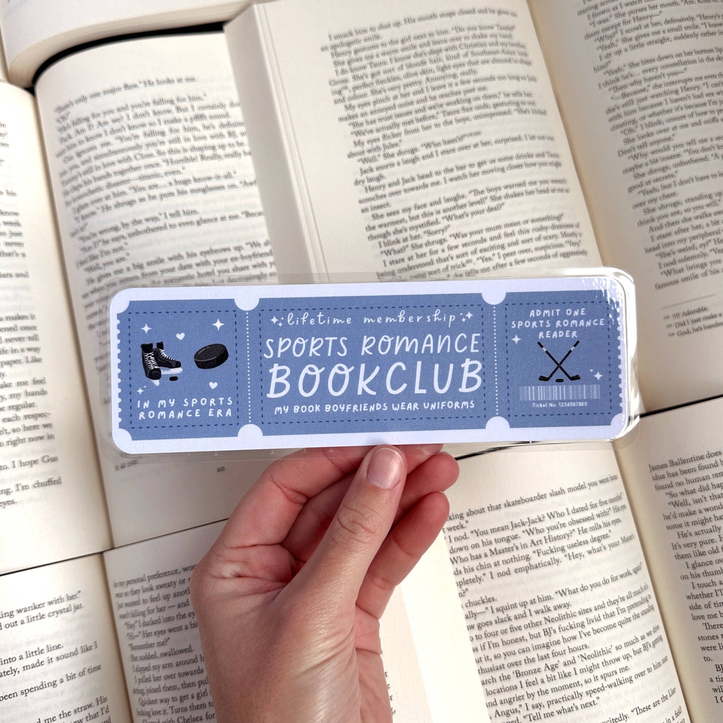 Sports Romance Book Club Bookmark
