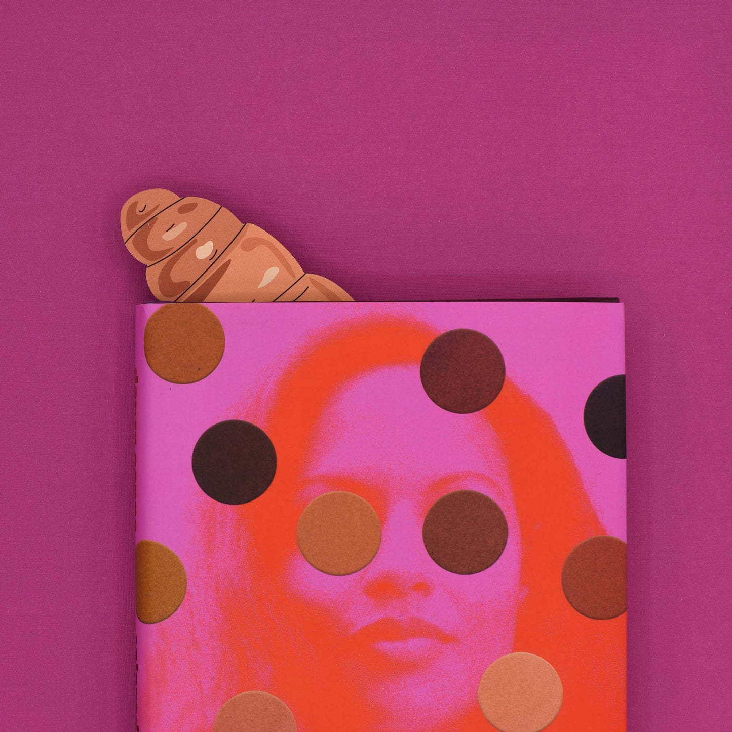 Croissant Die Cut Bookmark – Double-Sided