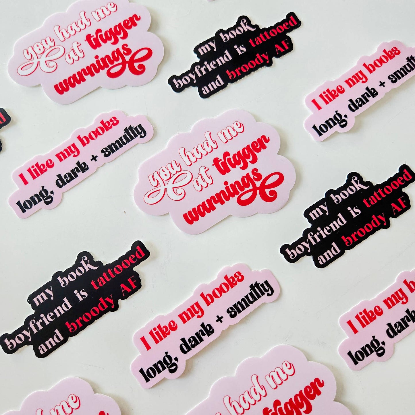 Long Dark & Smutty Sticker | Spicy Romance Reader Decal