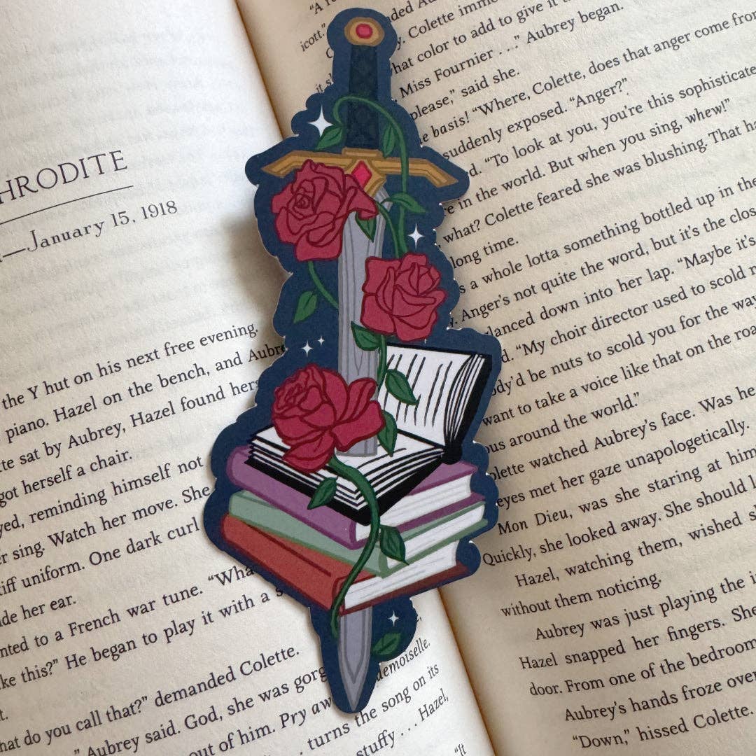 Fantasy Sword Die-Cut Bookmark