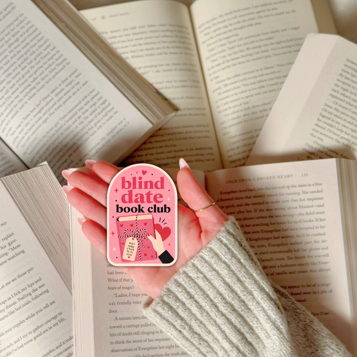 Blind Date Book Club Sticker | Book Lover Vinyl Sticker