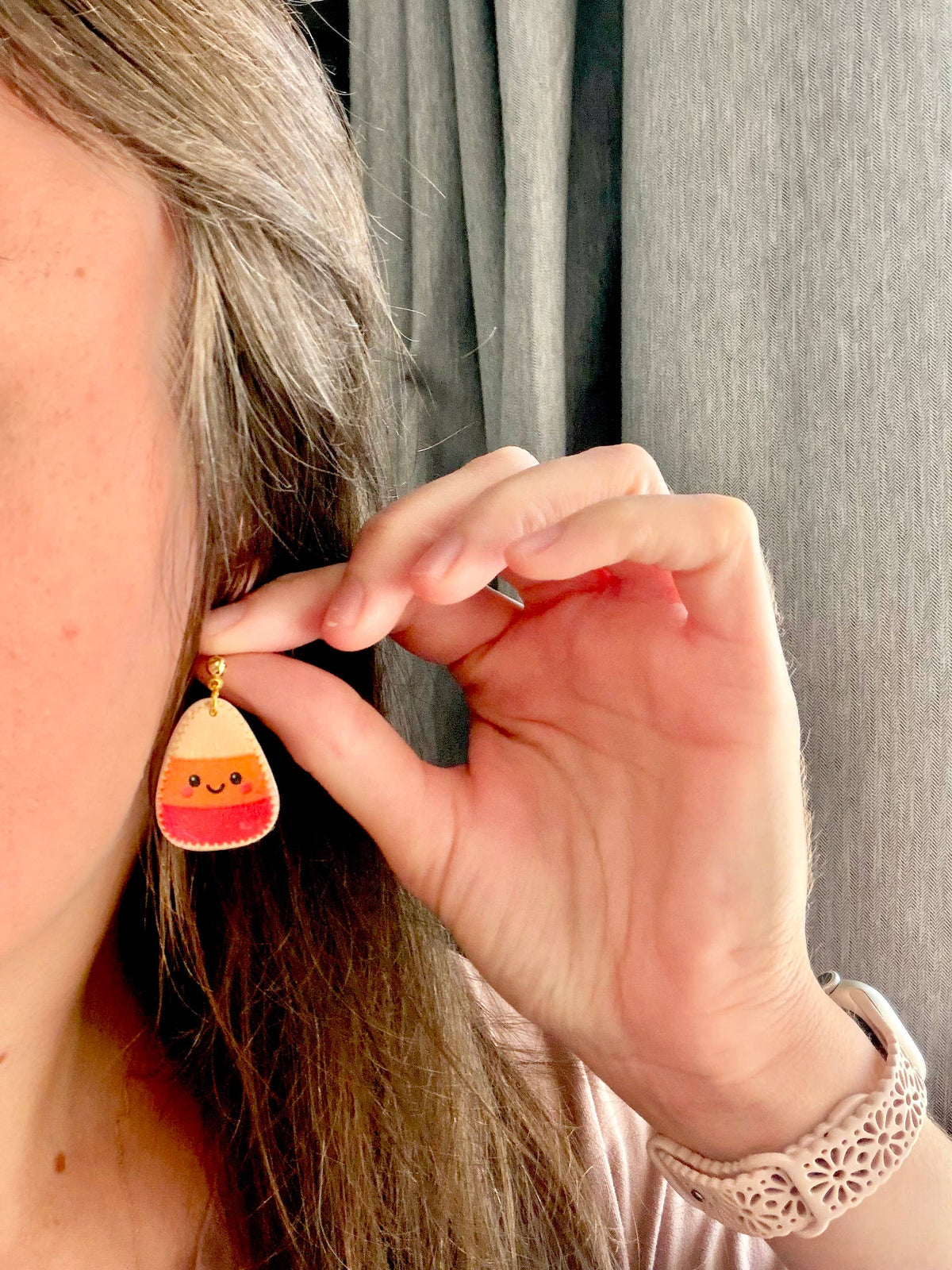 Cute Halloween Earrings | Candy Corn, Frankenstein & Ghost Clay Earrings