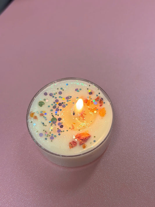 Velvet Heart Tealight Candles – Rose, Vanilla & Amber | Set of 4