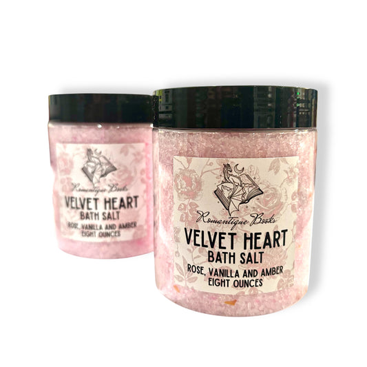 Velvet Heart Bath Salts – Rose, Vanilla & Amber | 8 oz