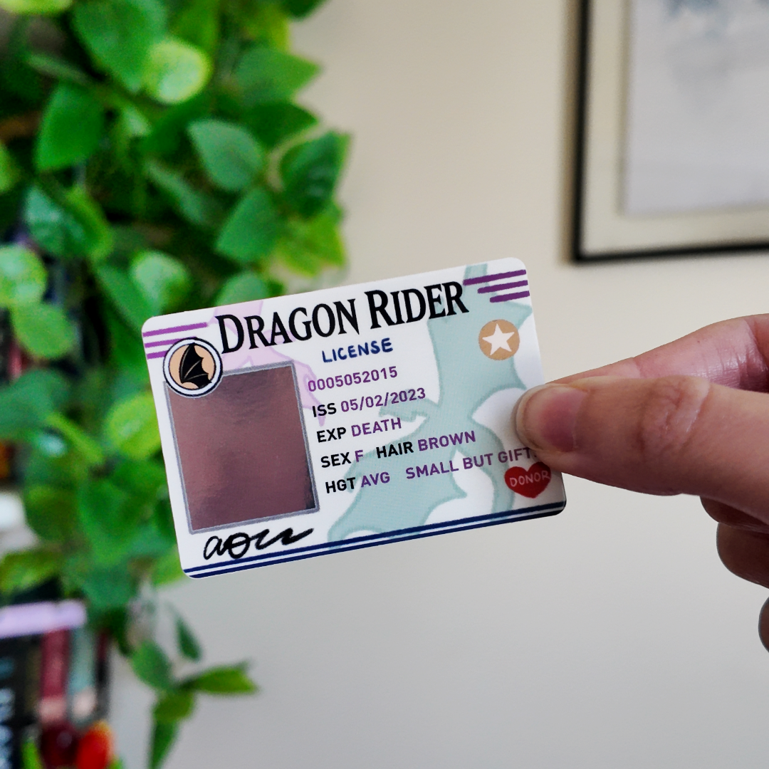 Dragon Rider License Sticker | Romantasy Bookish Sticker