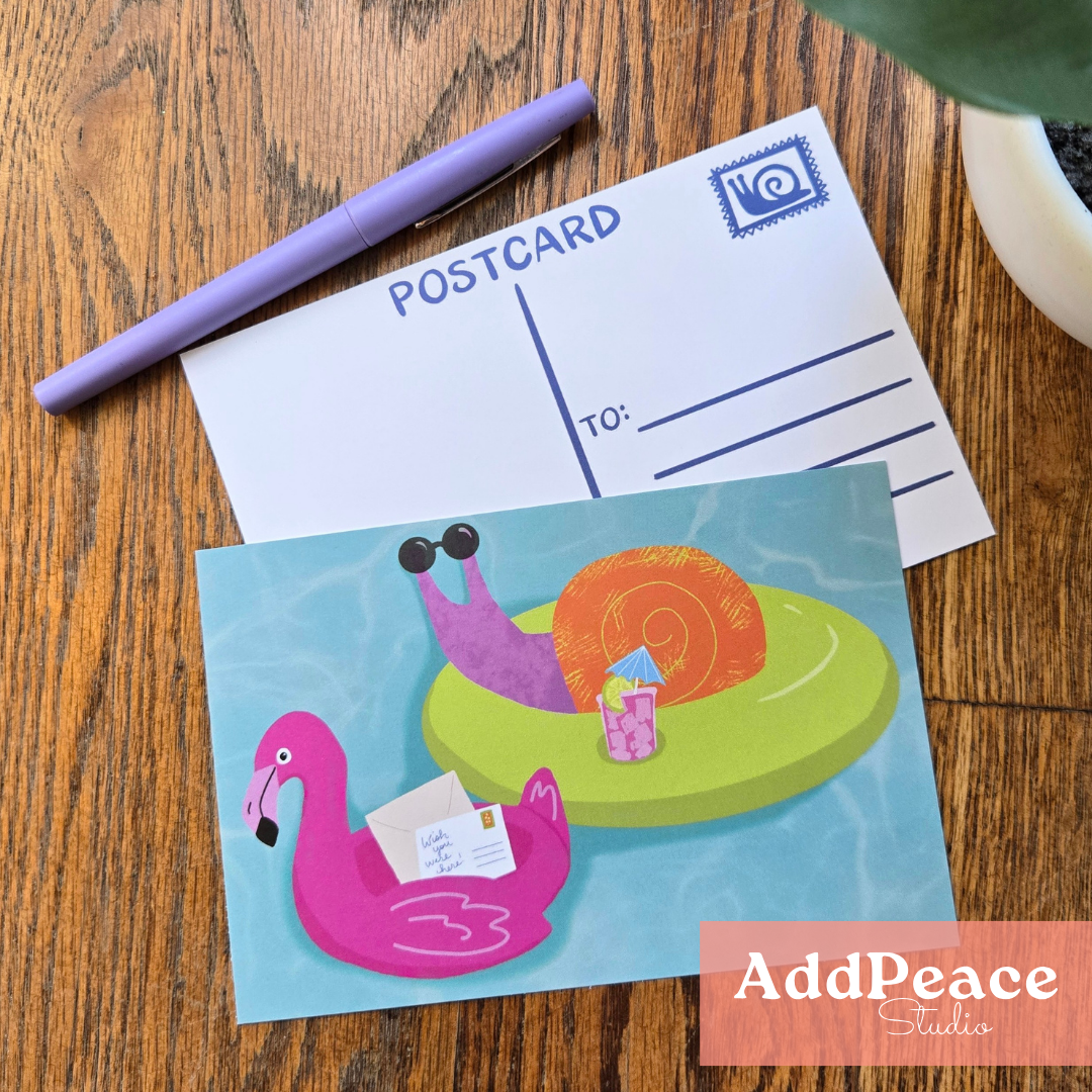 Snail Mail Illustrated Postcard Set | 12 Bookish & Whimsical Postcards