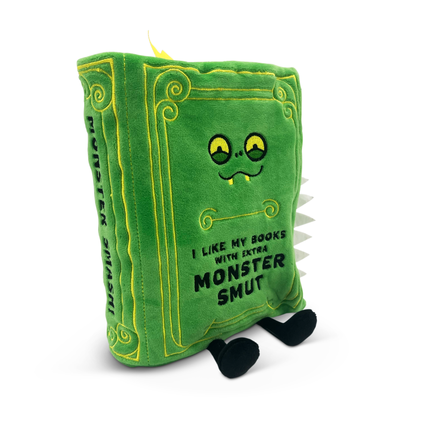 I Like My Books With Extra Monster Smut Book Plush | Funny Monster Romance Reader Gift