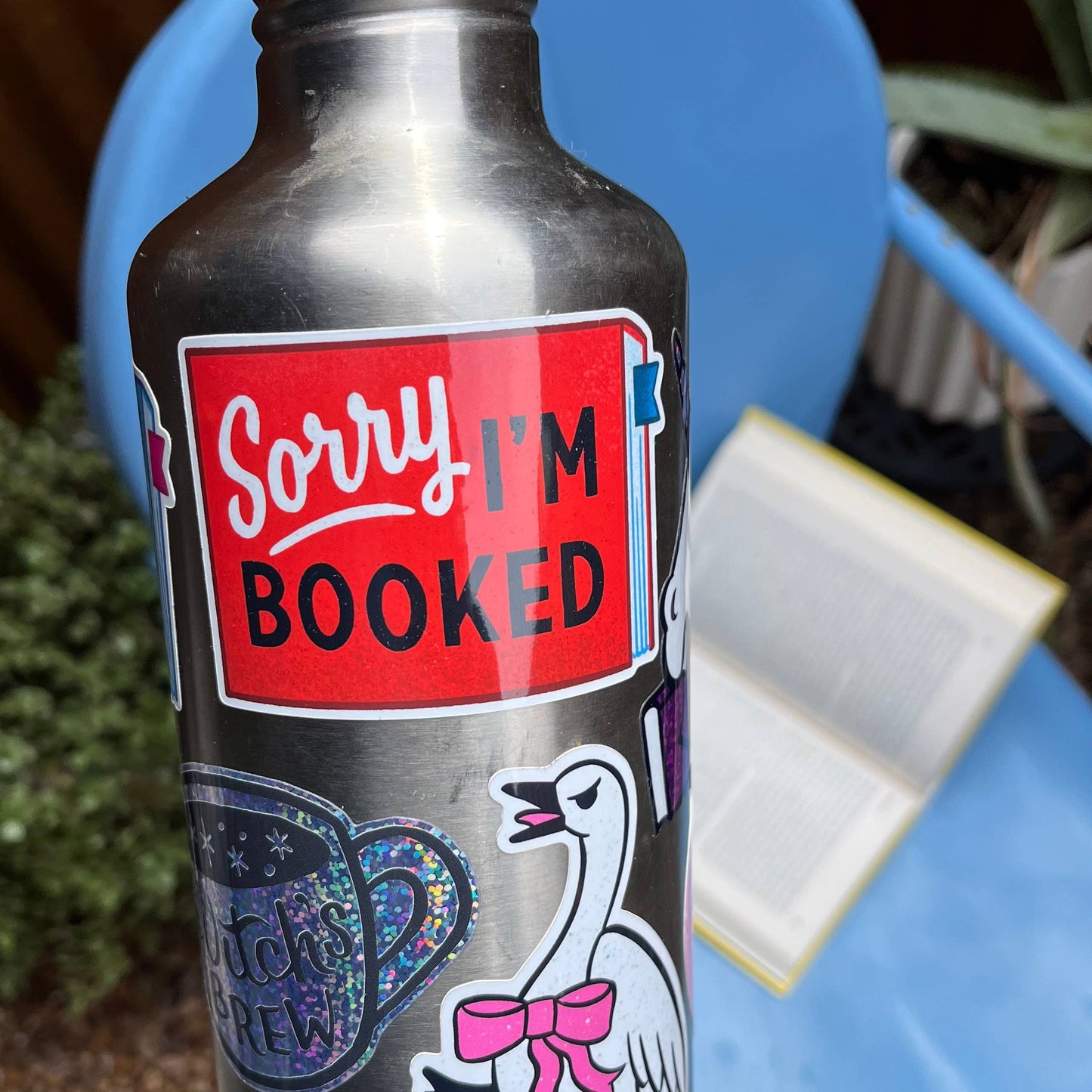 Sorry I’m Booked Sticker | Funny Reader Vinyl Sticker