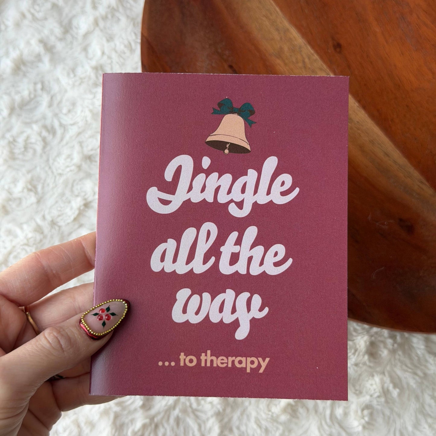 Jingle All the Way to Therapy | Funny Christmas Card